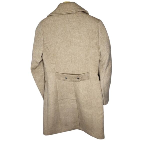 Avec Les Filles Twill Moto Jacket Camel Tan Beige Zipper Coat Mid Weight XL - Picture 5 of 12